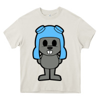 Cream rocky the squirrel Heavy Core Tee - artisFamous