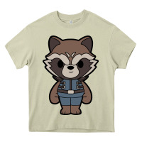 Mossy rocket racoon chibi Heavy Core Tee - artisFamous