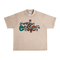 French Oak Happy Easter Urban Heavy Tee - CowhideDigitalArt