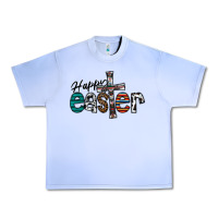 Grape Ice Happy Easter Urban Heavy Tee - CowhideDigitalArt