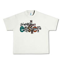 Pistachio Happy Easter Urban Heavy Tee - CowhideDigitalArt