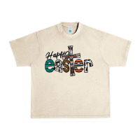 Sandshell Happy Easter Urban Heavy Tee - CowhideDigitalArt
