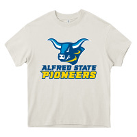 Cream alfred state Heavy Core Tee - artisFamous