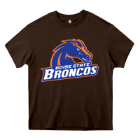 Chocolate Brown Boise Design Heavy Core Tee - artisFamous