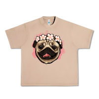 Burro pug floral Urban Heavy Tee - Jasminsmagicworld
