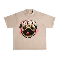 French Oak pug floral Urban Heavy Tee - Jasminsmagicworld