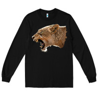 Black Puma Head Long Sleeve Tee - LillyAllenDesigns