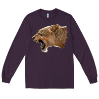 Plum Puma Head Long Sleeve Tee - LillyAllenDesigns