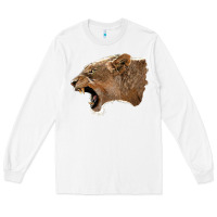 White Puma Head Long Sleeve Tee - LillyAllenDesigns