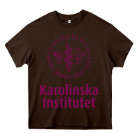 Chocolate Brown karolinska institute Heavy Core Tee - artisFamous