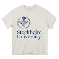 Cream stockholm university Heavy Core Tee - artisFamous