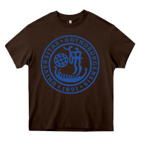 Chocolate Brown university of gothenburg Heavy Core Tee - artisFamous