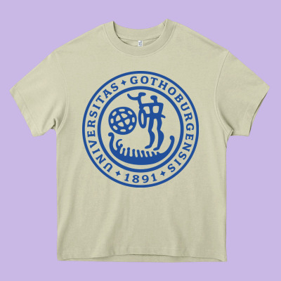 University Of Gothenburg Heavy Core Tee Designed By Artisfamous