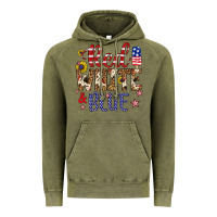 Vintage Olive red white and blue Vintage Hoodie - Artiststas