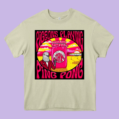 Best Pigeons Playing Ping Pong Music Heavy Core Tee Designed By Artisfamous