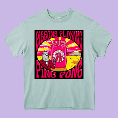 Best Pigeons Playing Ping Pong Music Heavy Core Tee Designed By Artisfamous