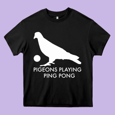 Best Pigeons Playing Ping Pong Music Heavy Core Tee Designed By Artisfamous
