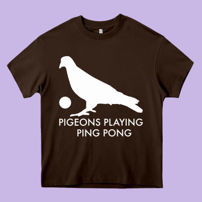 Best Pigeons Playing Ping Pong Music Heavy Core Tee Designed By Artisfamous