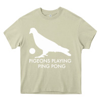 Mossy Best Pigeons Playing Ping Pong Music Heavy Core Tee - artisFamous