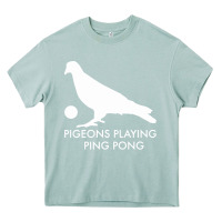Arona Best Pigeons Playing Ping Pong Music Heavy Core Tee - artisFamous
