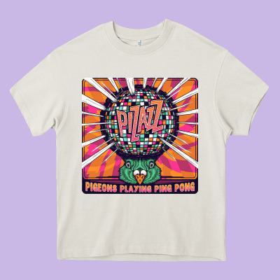 Best Pigeons Playing Ping Pong Music Heavy Core Tee Designed By Artisfamous