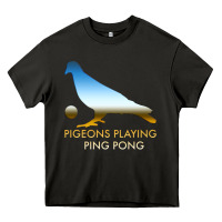 Asphalt Best Pigeons Playing Ping Pong Music Heavy Core Tee - artisFamous