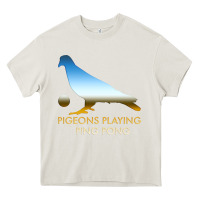 Cream Best Pigeons Playing Ping Pong Music Heavy Core Tee - artisFamous