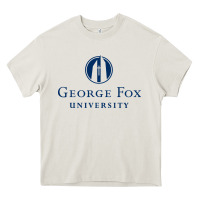 Cream George Fox College Design Heavy Core Tee - artisFamous