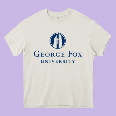 George Fox College Design Heavy Core Tee Designed By Artisfamous