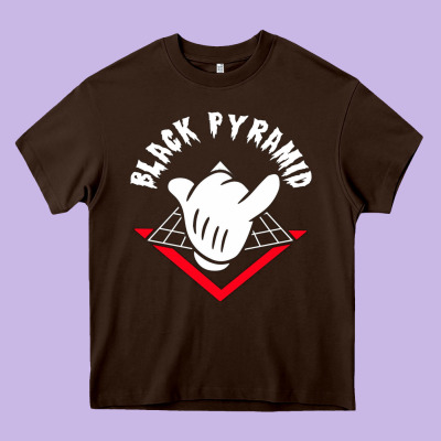 Black Pyramid Heavy Core Tee Designed By Artisfamous