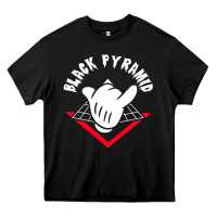 Black black pyramid Heavy Core Tee - artisFamous