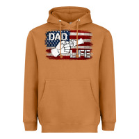 Meerkat Dad Life with American Flag Heavyweight Hoodie - Jasminsmagicworld