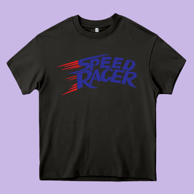 Blue Speed Racer 80s   Speed Racer Heavy Core Tee Designed By Artisfamous