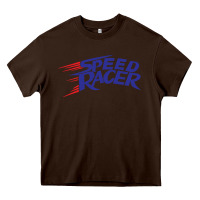 Chocolate Brown blue speed racer 80s   speed racer Heavy Core Tee - artisFamous