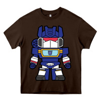 Chocolate Brown soundwave transformers chibi Heavy Core Tee - artisFamous