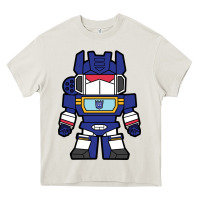 Cream soundwave transformers chibi Heavy Core Tee - artisFamous