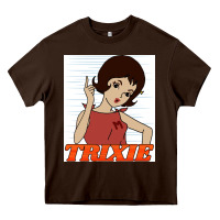 Chocolate Brown go trixie go!   speed racer Heavy Core Tee - artisFamous