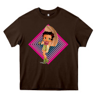 Chocolate Brown betty boop Heavy Core Tee - artisFamous
