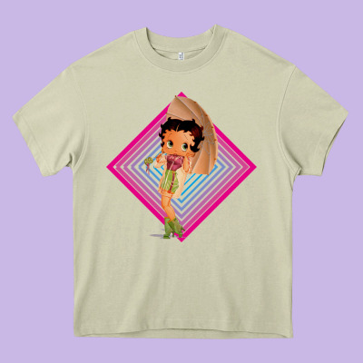 Betty Boop Heavy Core Tee Designed By Artisfamous
