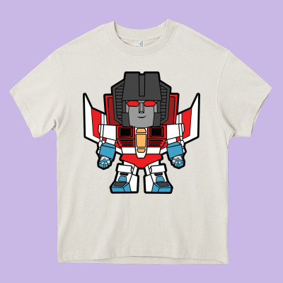 Starscream Chibi Heavy Core Tee Designed By Artisfamous