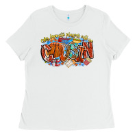 White my favorite players call me cousin basketball Ladies Tee - CowhideDigitalArt