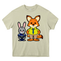 Mossy zootopia duo chibi Heavy Core Tee - artisFamous