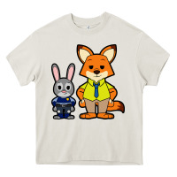 Cream zootopia duo chibi Heavy Core Tee - artisFamous