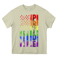 Mossy lgbtq pride american flag Heavy Core Tee - FaDigitalArtStudio