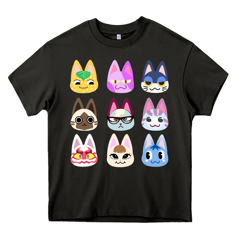 Animal Crossing Cute Cats Animal Crossing New Horizons Heavy Core Tee by artisFamous | Teevron