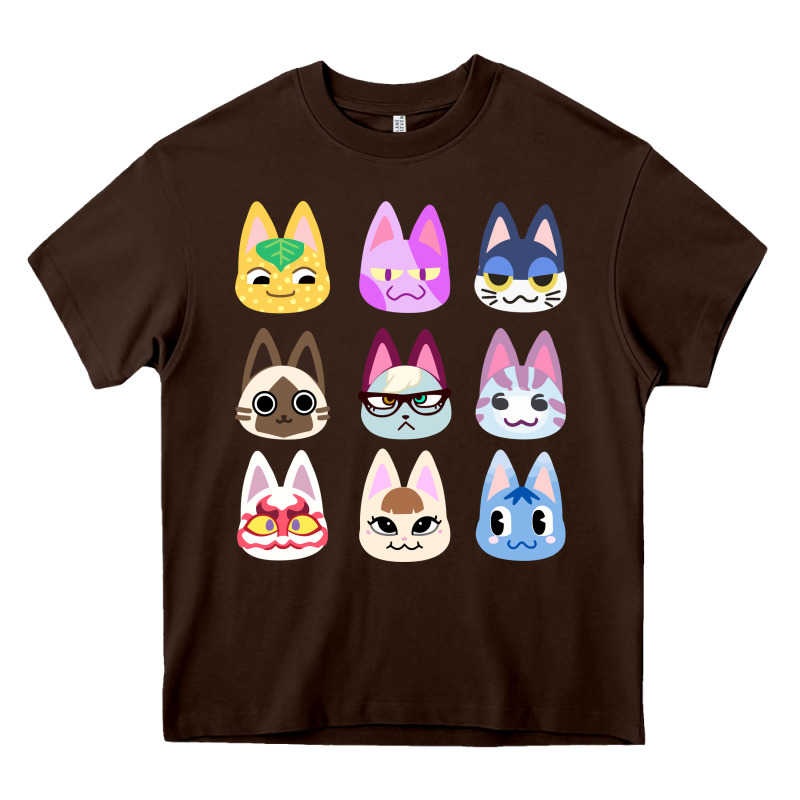 Animal Crossing Cute Cats Animal Crossing New Horizons Heavy Core Tee by artisFamous | Teevron