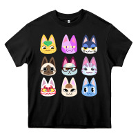 Black animal crossing cute cats animal crossing new horizons Heavy Core Tee - artisFamous