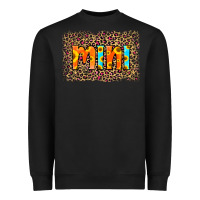 Black Leopard Sunflower Mimi Heavyweight Sweatshirt - RanaPortraitStore