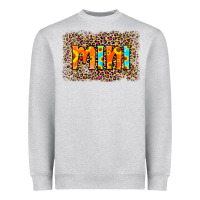Heather Grey Leopard Sunflower Mimi Heavyweight Sweatshirt - RanaPortraitStore