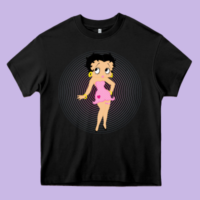 Betty Boop Heavy Core Tee Designed By Artisfamous